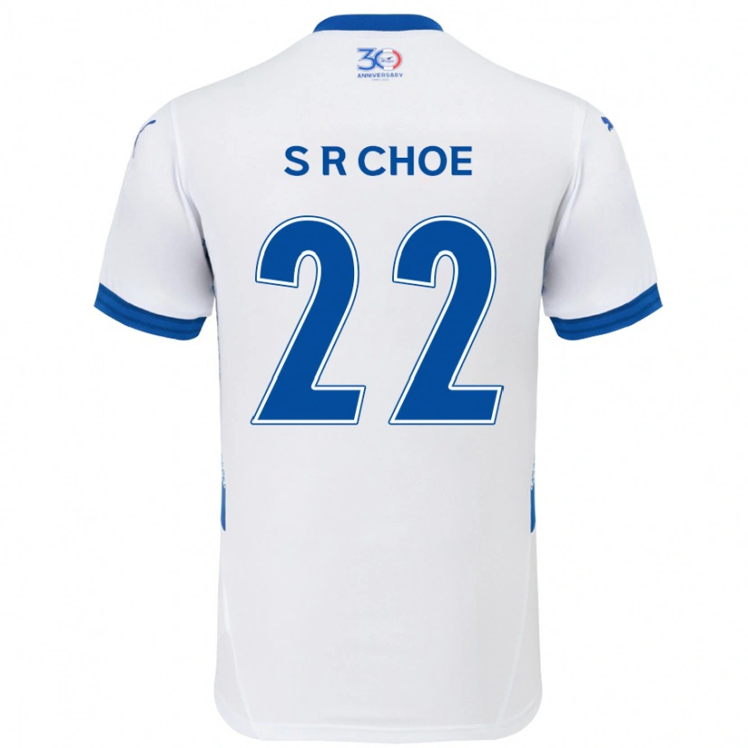 Danxen Femme Maillot Ryun-Seong Choe #22 Blanc Bleu Royal Tenues Extérieur 2025/26 T-Shirt