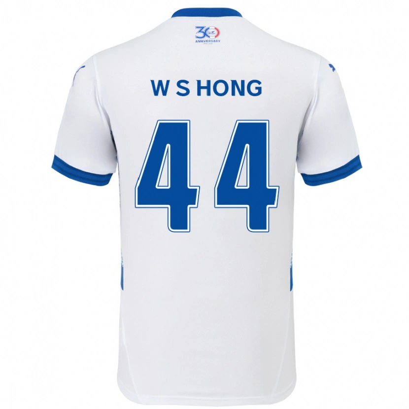 Danxen Femme Maillot Sang-Won Hong #44 Blanc Bleu Royal Tenues Extérieur 2025/26 T-Shirt