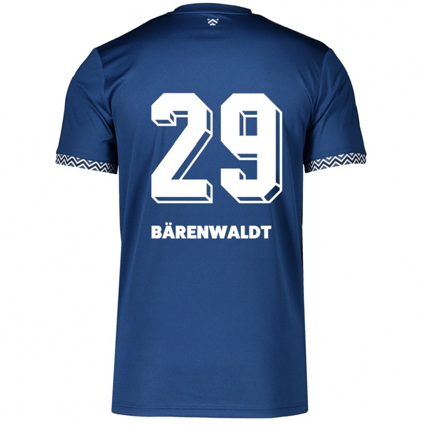 Danxen Femme Maillot Marie Bärenwaldt #29 Marine Blanc Tenues Domicile 2025/26 T-Shirt