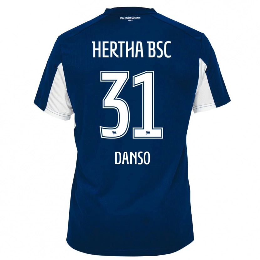 Danxen Femme Maillot Serwaah-Bonsu Danso #31 Blanc Bleu Tenues Domicile 2025/26 T-Shirt