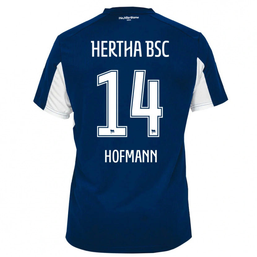 Danxen Femme Maillot Nico Hofmann #14 Blanc Bleu Tenues Domicile 2025/26 T-Shirt