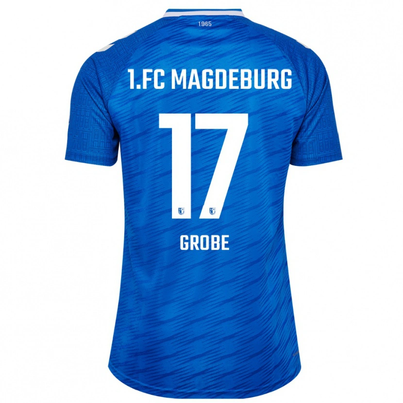 Danxen Femme Maillot Theresa Grobe #17 Bleu Blanc Tenues Domicile 2025/26 T-Shirt
