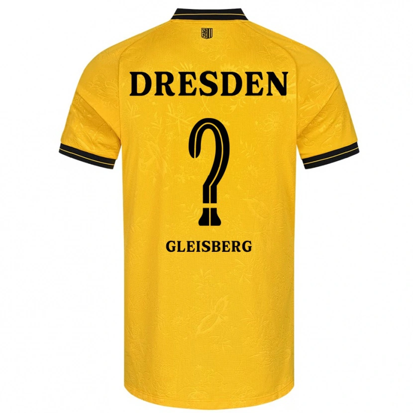 Danxen Femme Maillot Anne-Sophie Gleisberg #0 Jaune Noir Tenues Domicile 2025/26 T-Shirt