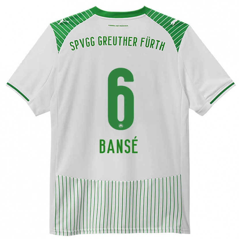 Danxen Femme Maillot Sacha Bansé #6 Blanc Vert Tenues Domicile 2025/26 T-Shirt