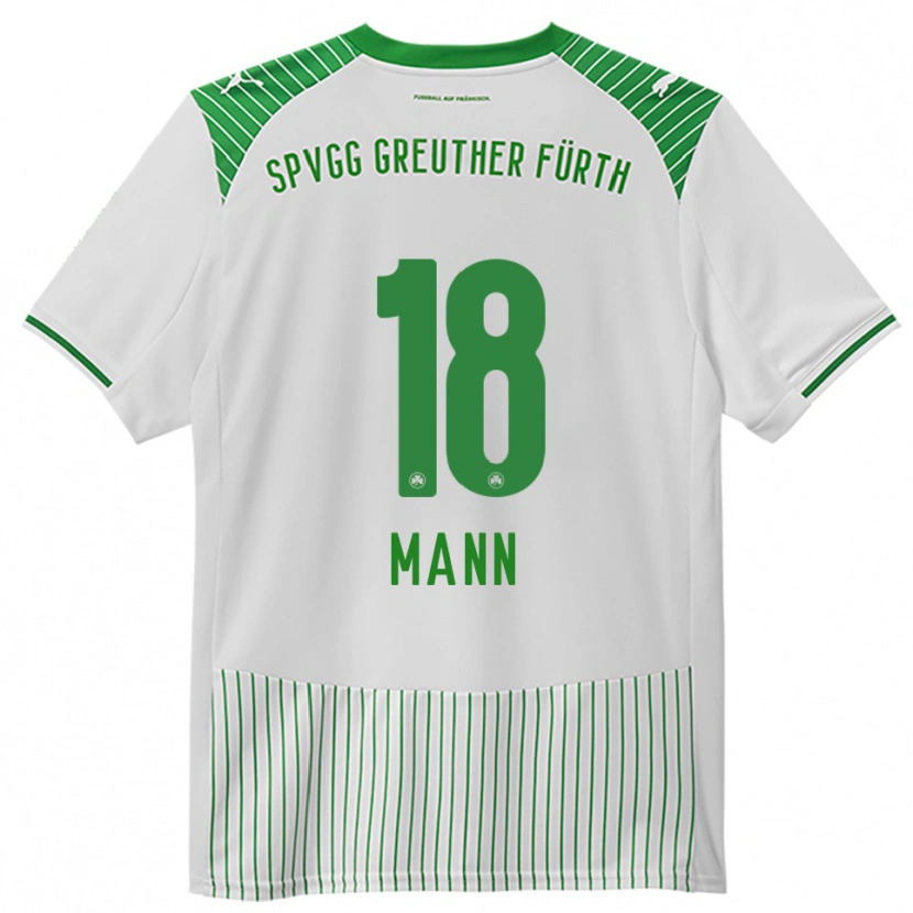 Danxen Femme Maillot Silas Mann #18 Blanc Vert Tenues Domicile 2025/26 T-Shirt