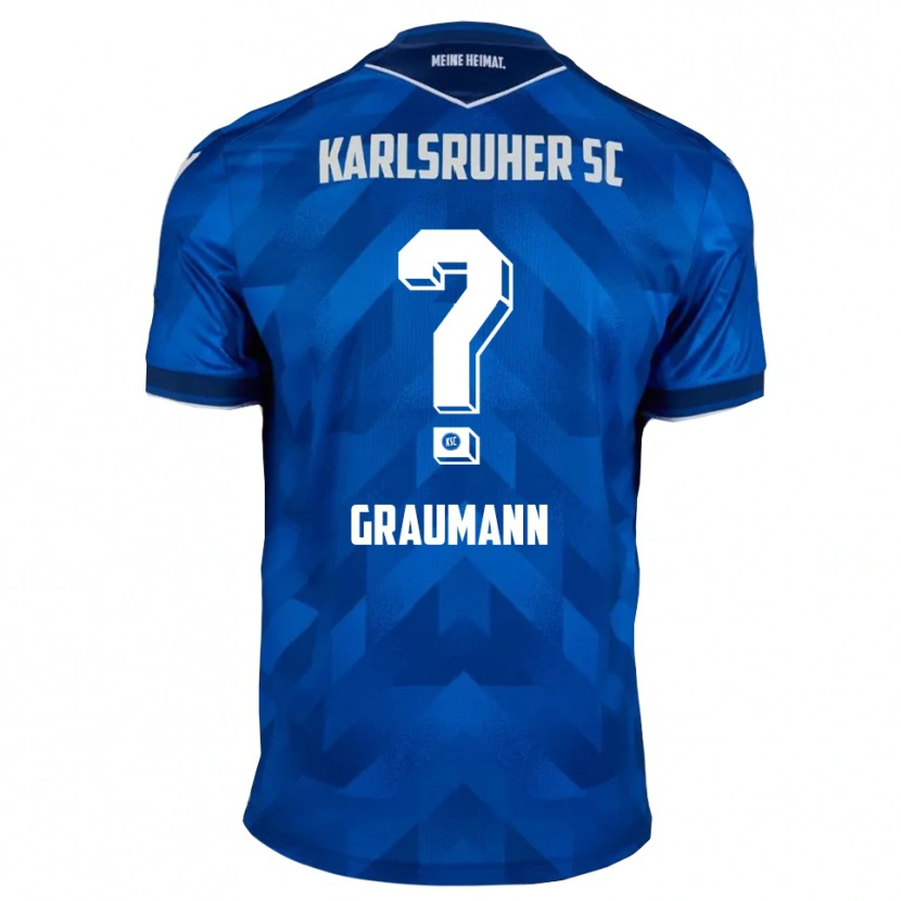 Danxen Femme Maillot Lilly Graumann #0 Bleu Blanc Tenues Domicile 2025/26 T-Shirt