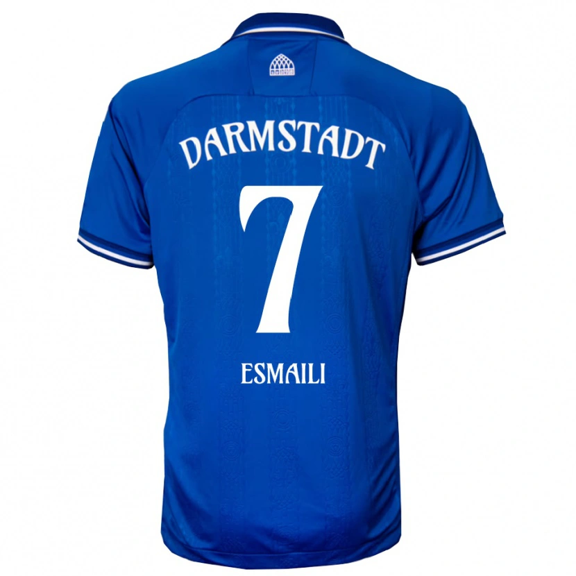 Danxen Femme Maillot Ali Esmaili #7 Bleu Blanc Tenues Domicile 2025/26 T-Shirt