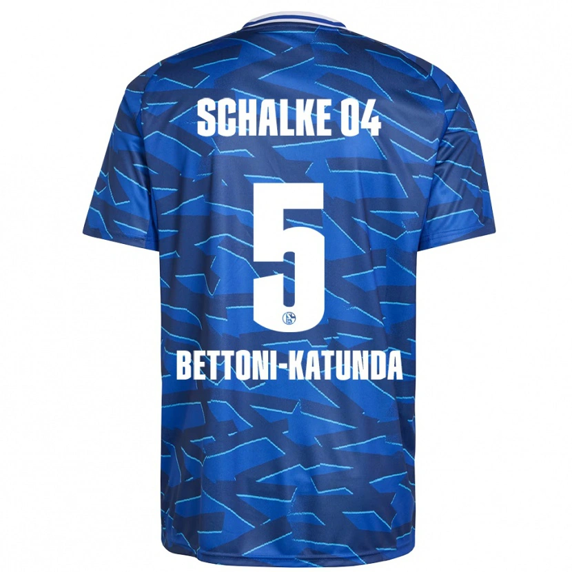 Danxen Femme Maillot Claudio Bettoni-Katunda #5 Bleu Royal Blanc Tenues Domicile 2025/26 T-Shirt