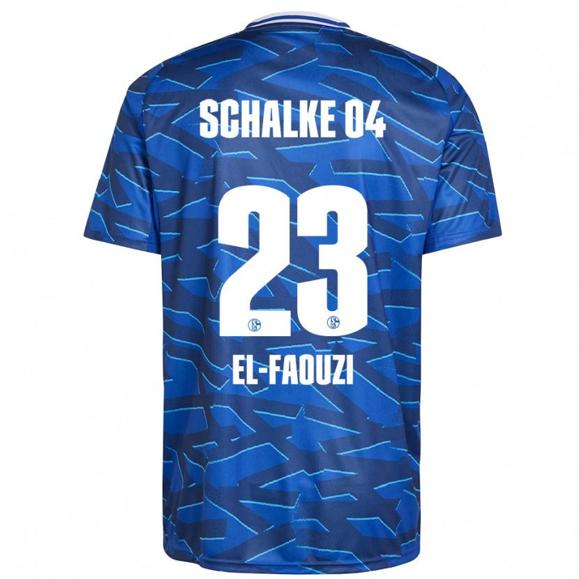 Danxen Femme Maillot Soufiane El-Faouzi #23 Bleu Royal Blanc Tenues Domicile 2025/26 T-Shirt