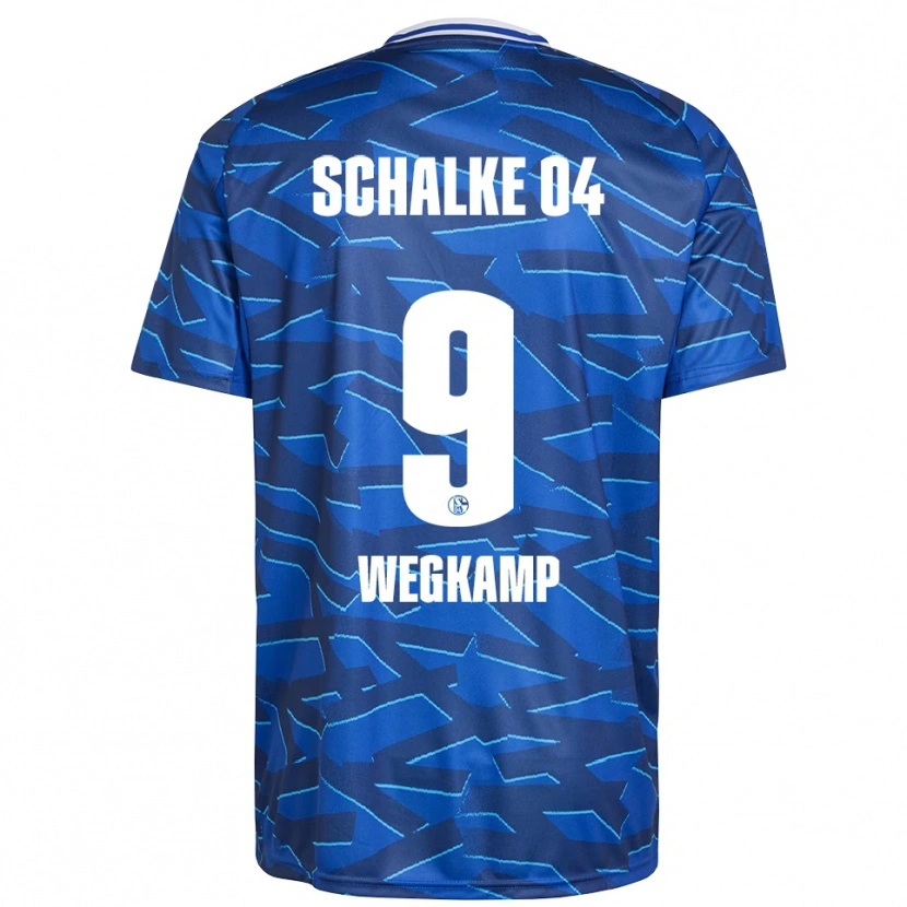 Danxen Femme Maillot Gerrit Wegkamp #9 Bleu Royal Blanc Tenues Domicile 2025/26 T-Shirt