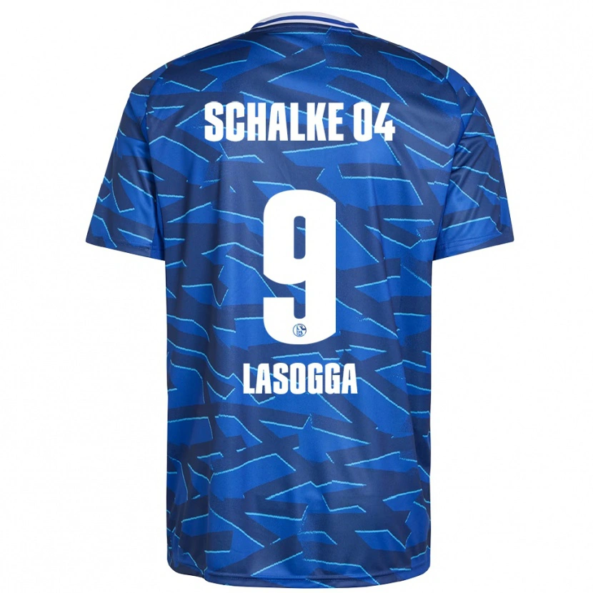 Danxen Femme Maillot Pierre-Michel Lasogga #9 Bleu Royal Blanc Tenues Domicile 2025/26 T-Shirt
