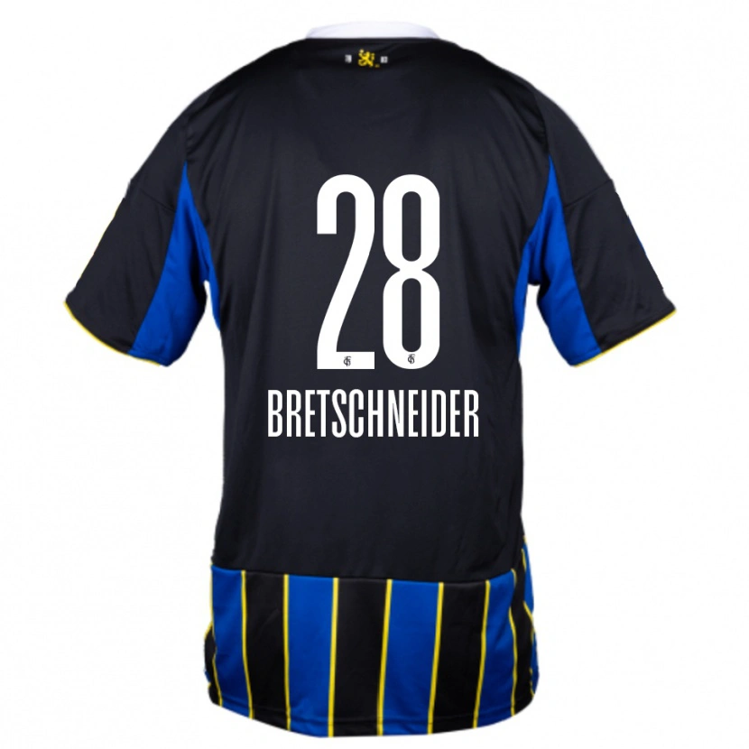 Danxen Femme Maillot Niko Bretschneider #28 Bleu Noir Jaune Tenues Domicile 2025/26 T-Shirt