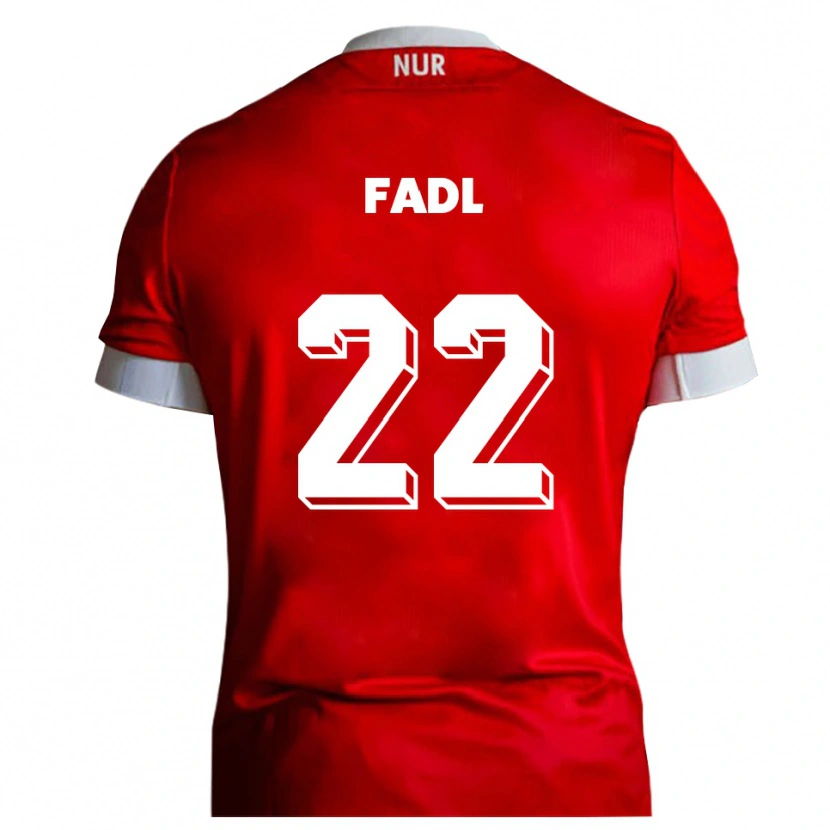 Danxen Femme Maillot Jad Fadl #22 Rouge Blanc Tenues Domicile 2025/26 T-Shirt