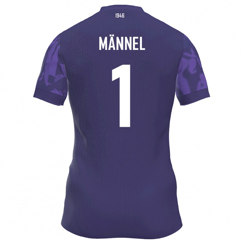 Danxen Femme Maillot Martin Männel #1 Violet Blanc Tenues Domicile 2025/26 T-Shirt