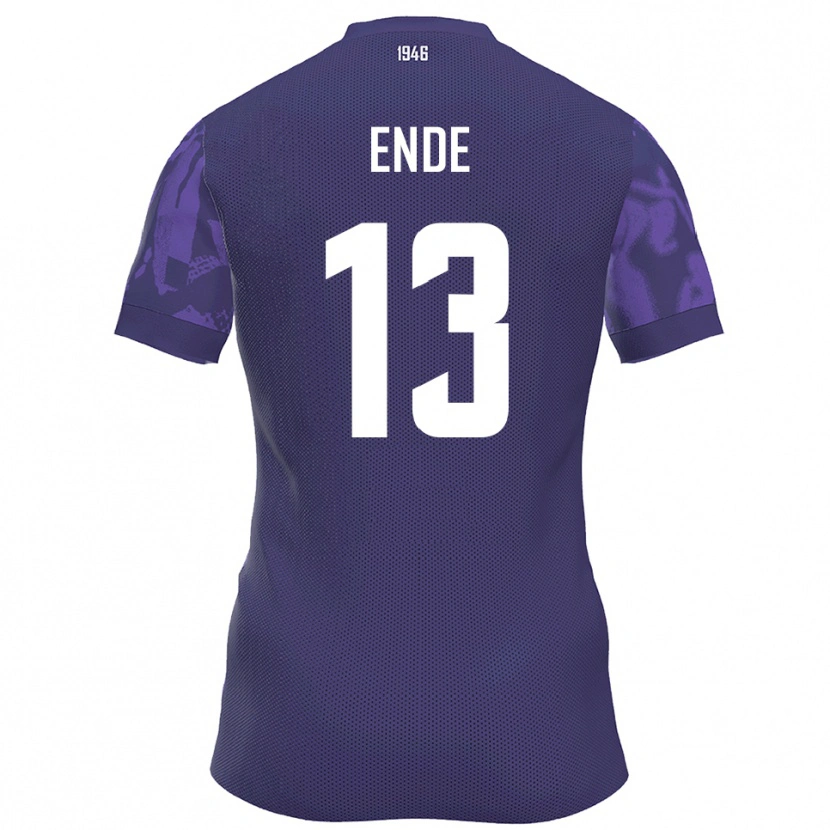 Danxen Femme Maillot Oskar Ende #13 Violet Blanc Tenues Domicile 2025/26 T-Shirt