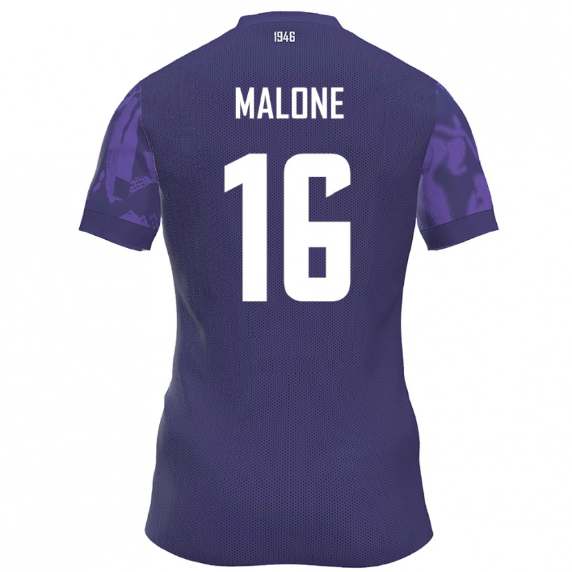 Danxen Femme Maillot Ryan Malone #16 Violet Blanc Tenues Domicile 2025/26 T-Shirt