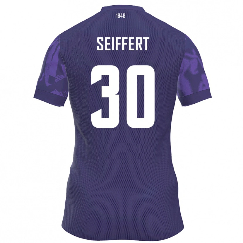 Danxen Femme Maillot Moritz Seiffert #30 Violet Blanc Tenues Domicile 2025/26 T-Shirt