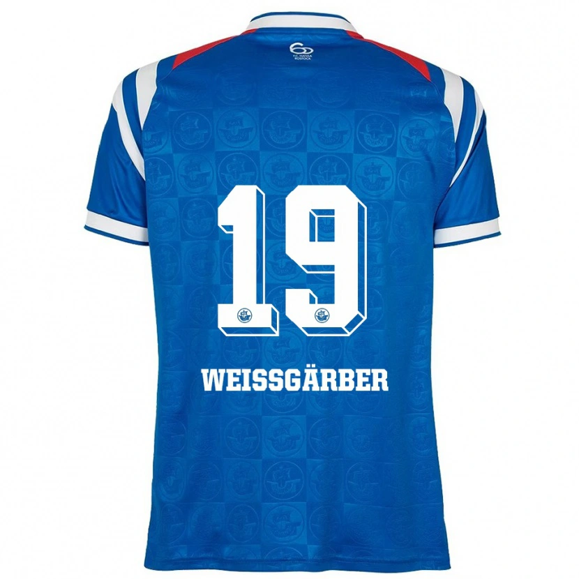 Danxen Femme Maillot Ronja Weißgärber #19 Bleu Blanc Rouge Tenues Domicile 2025/26 T-Shirt