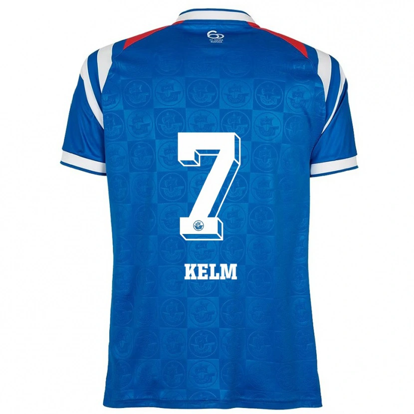 Danxen Femme Maillot Mattes Kelm #7 Bleu Blanc Rouge Tenues Domicile 2025/26 T-Shirt