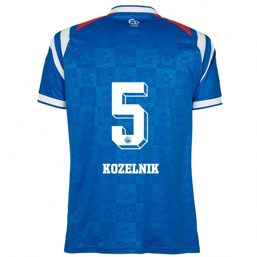 Danxen Femme Maillot Till Kozelnik #5 Bleu Blanc Rouge Tenues Domicile 2025/26 T-Shirt