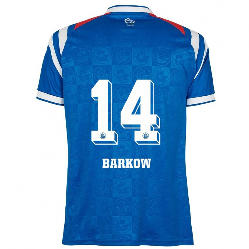 Danxen Femme Maillot Louis Barkow #14 Bleu Blanc Rouge Tenues Domicile 2025/26 T-Shirt