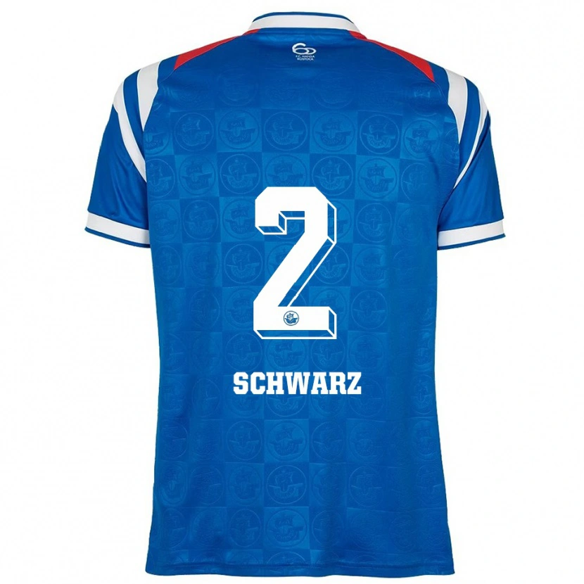 Danxen Femme Maillot Herman Schwarz #2 Bleu Blanc Rouge Tenues Domicile 2025/26 T-Shirt