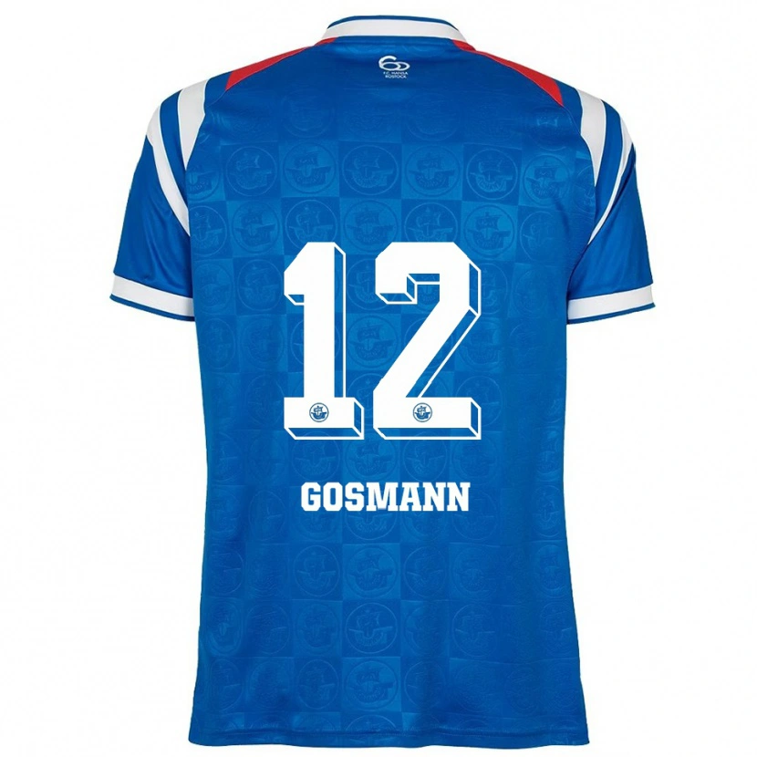 Danxen Femme Maillot Hermann Gosmann #12 Bleu Blanc Rouge Tenues Domicile 2025/26 T-Shirt
