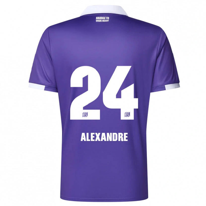 Danxen Femme Maillot Tyron Alexandre #24 Violet Blanc Tenues Domicile 2025/26 T-Shirt