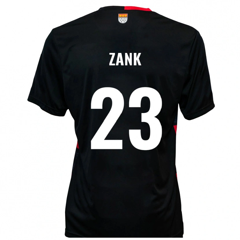 Danxen Femme Maillot Benjamin Zank #23 Noir Rouge Tenues Domicile 2025/26 T-Shirt
