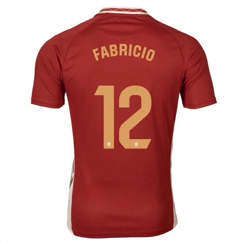Danxen Femme Maillot Fabricio #12 Bourgogne Doré Tenues Extérieur 2025/26 T-Shirt