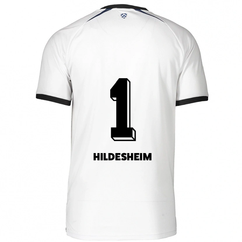 Danxen Femme Maillot Philip Hildesheim #1 Blanc Noir Tenues Extérieur 2025/26 T-Shirt