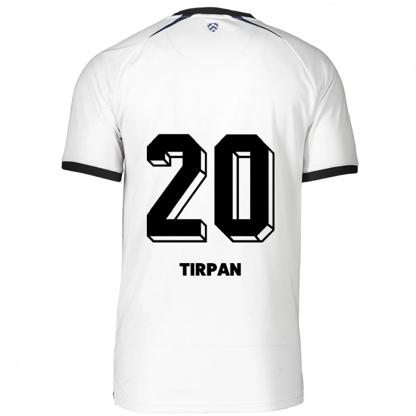 Danxen Femme Maillot Efe Tirpan #20 Blanc Noir Tenues Extérieur 2025/26 T-Shirt