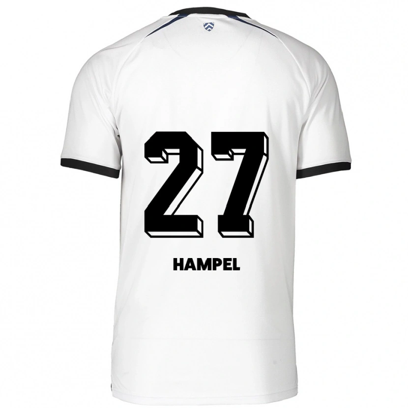 Danxen Femme Maillot Jocelyn Hampel #27 Blanc Noir Tenues Extérieur 2025/26 T-Shirt