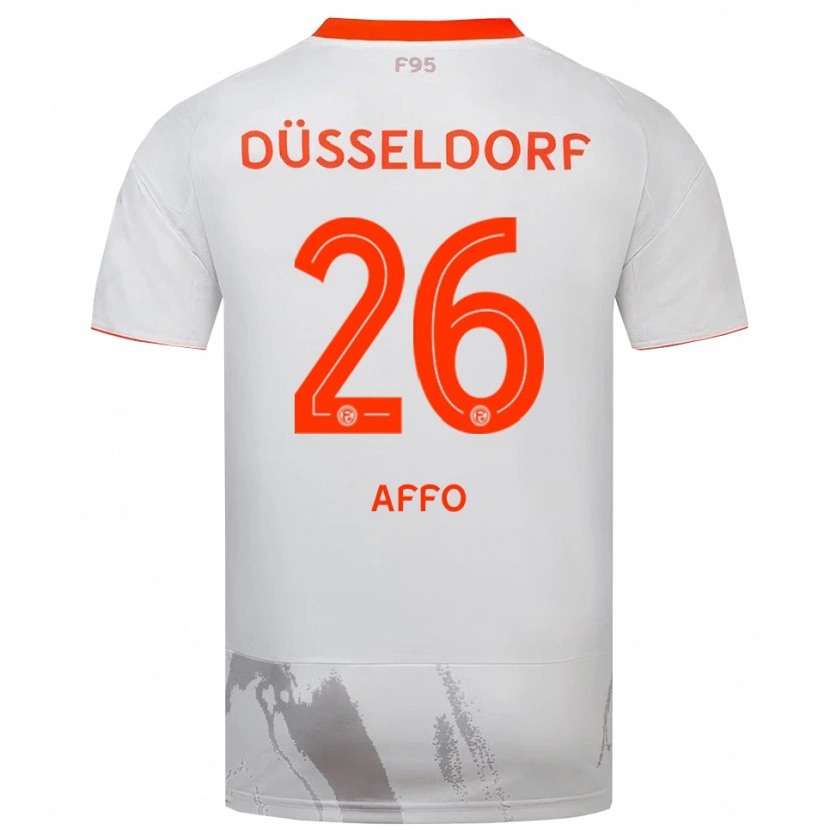 Danxen Femme Maillot Samir Affo #26 Blanc Doréange Tenues Extérieur 2025/26 T-Shirt