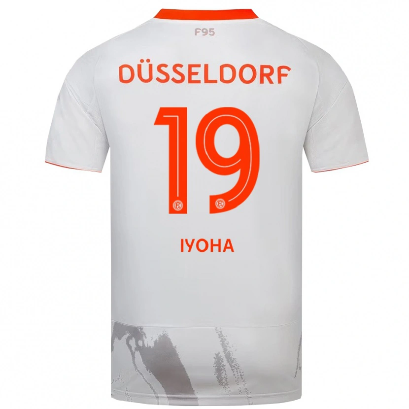 Danxen Femme Maillot Emmanuel Iyoha #19 Blanc Doréange Tenues Extérieur 2025/26 T-Shirt