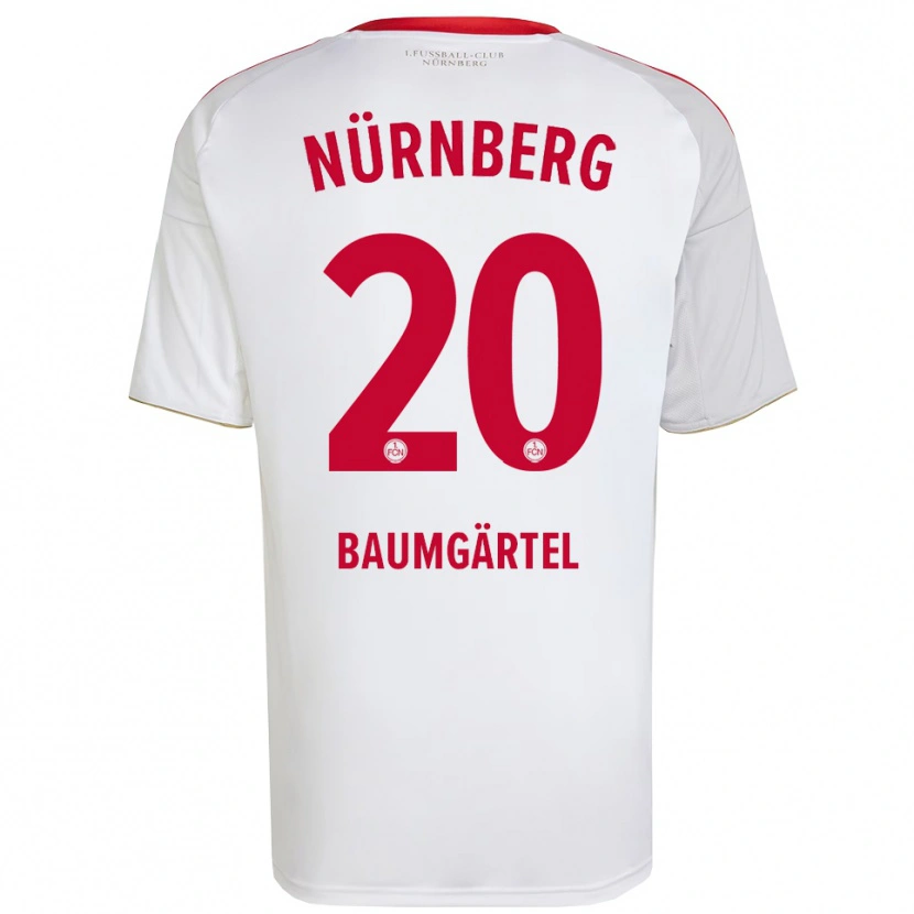 Danxen Femme Maillot Jacqueline Baumgärtel #20 Blanc Rouge Tenues Extérieur 2025/26 T-Shirt