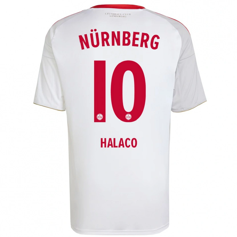 Danxen Femme Maillot Cem Halaco #10 Blanc Rouge Tenues Extérieur 2025/26 T-Shirt