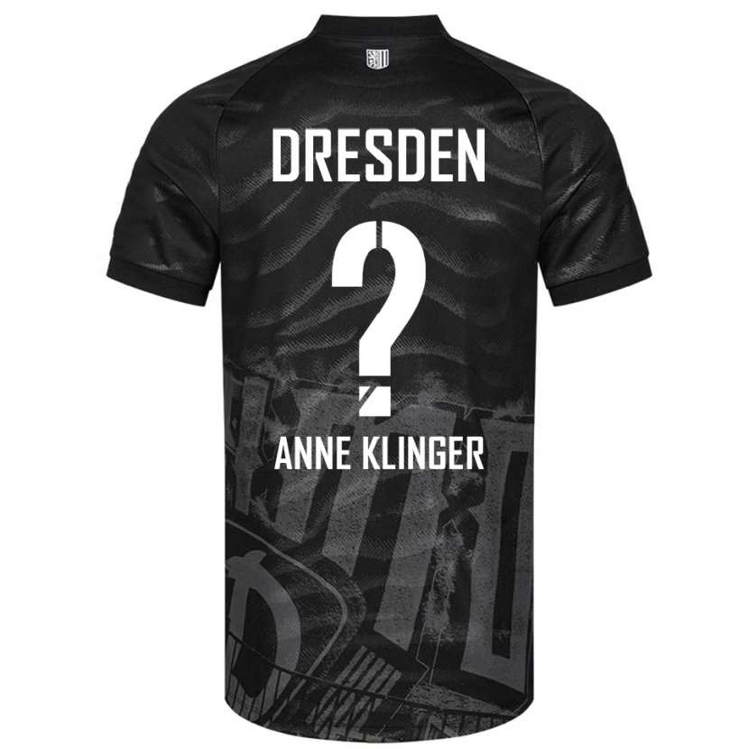 Danxen Femme Maillot Jo Anne Klinger #0 Noir Gris Tenues Extérieur 2025/26 T-Shirt