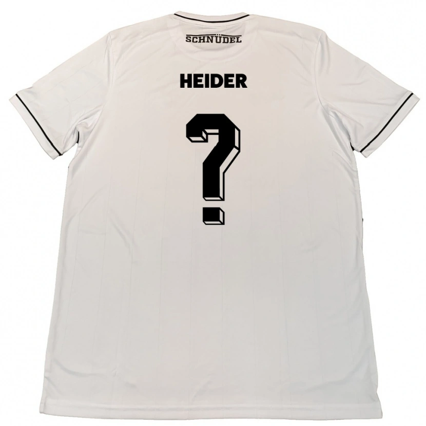Danxen Femme Maillot Antonia Heider #0 Blanc Noir Tenues Extérieur 2025/26 T-Shirt