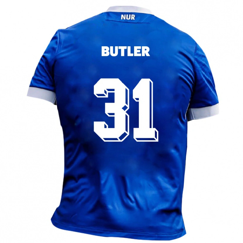 Danxen Femme Maillot Justin Butler #31 Bleu Blanc Tenues Extérieur 2025/26 T-Shirt