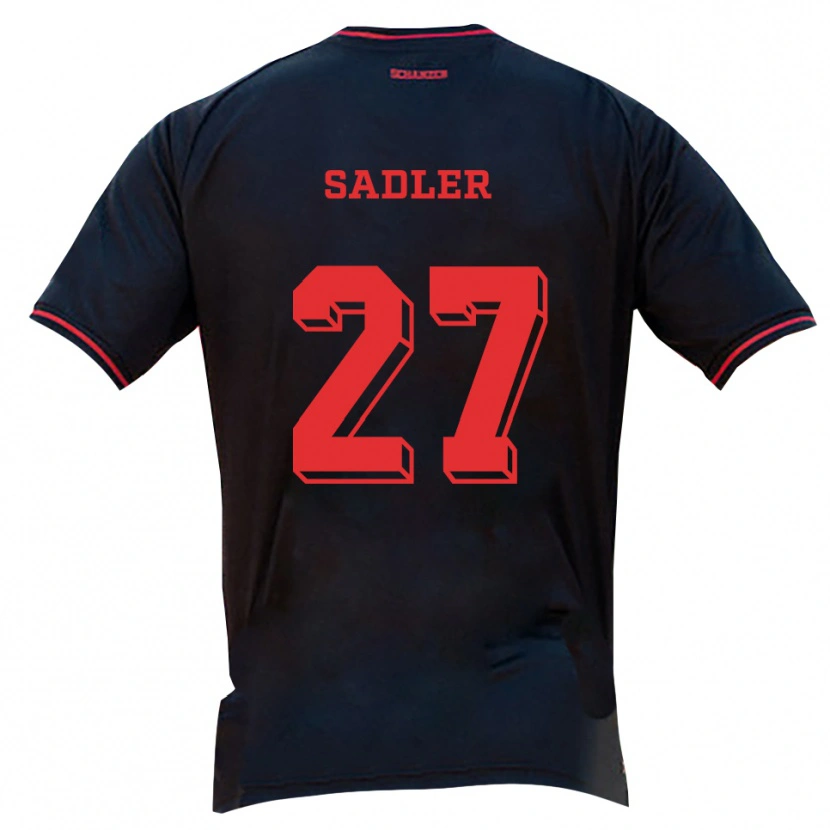 Danxen Femme Maillot Thomas Sadler #27 Noir Rouge Blanc Tenues Extérieur 2025/26 T-Shirt