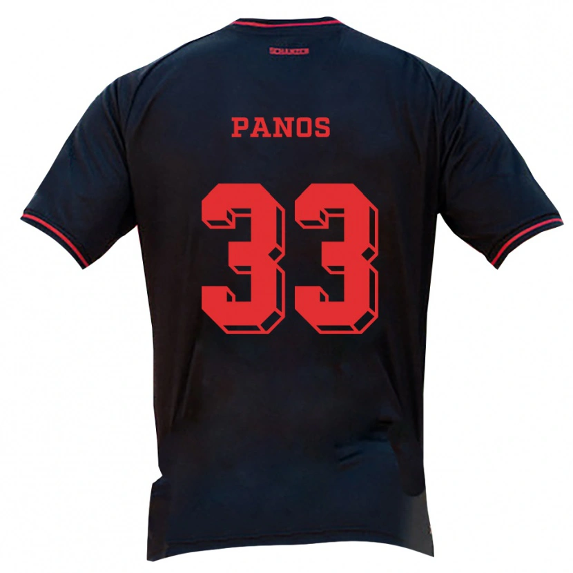 Danxen Femme Maillot Nikos Panos #33 Noir Rouge Blanc Tenues Extérieur 2025/26 T-Shirt