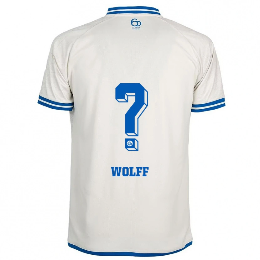 Danxen Femme Maillot Luis Wolff #0 Blanc Bleu Tenues Extérieur 2025/26 T-Shirt