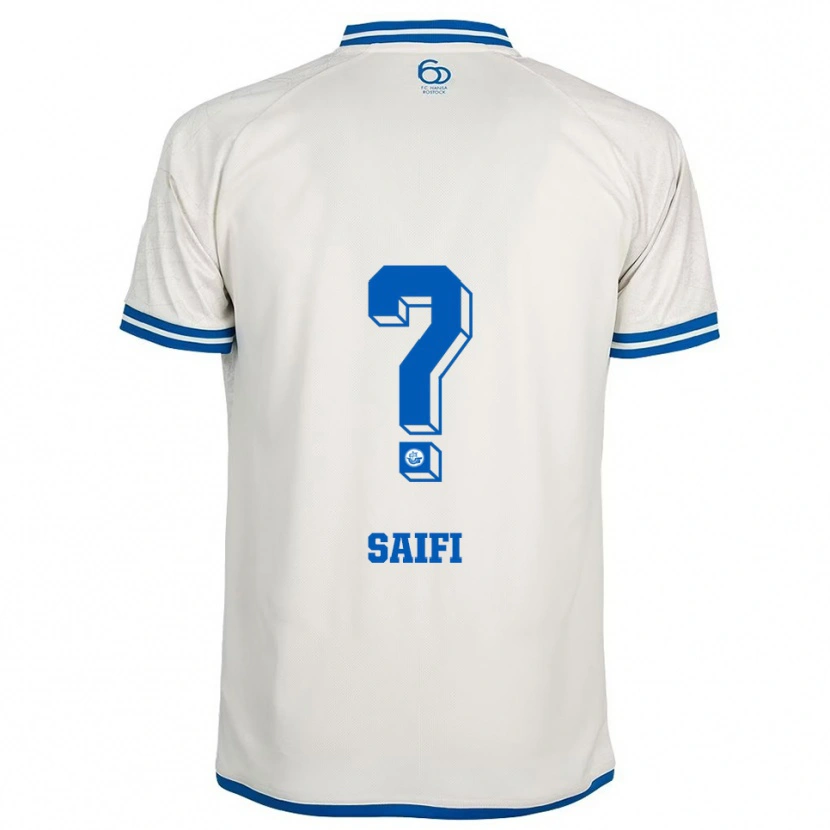 Danxen Femme Maillot Sahand Saifi #0 Blanc Bleu Tenues Extérieur 2025/26 T-Shirt