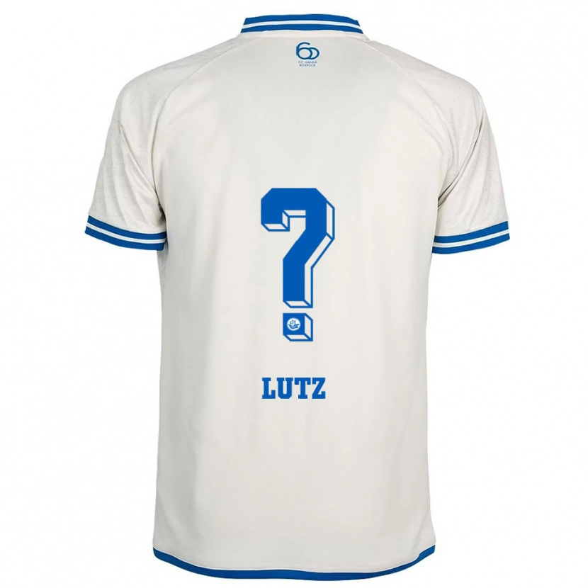 Danxen Femme Maillot Marvin Lutz #0 Blanc Bleu Tenues Extérieur 2025/26 T-Shirt