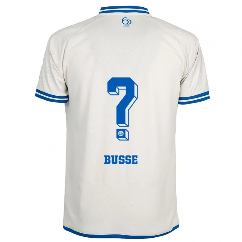 Danxen Femme Maillot Matti Busse #0 Blanc Bleu Tenues Extérieur 2025/26 T-Shirt