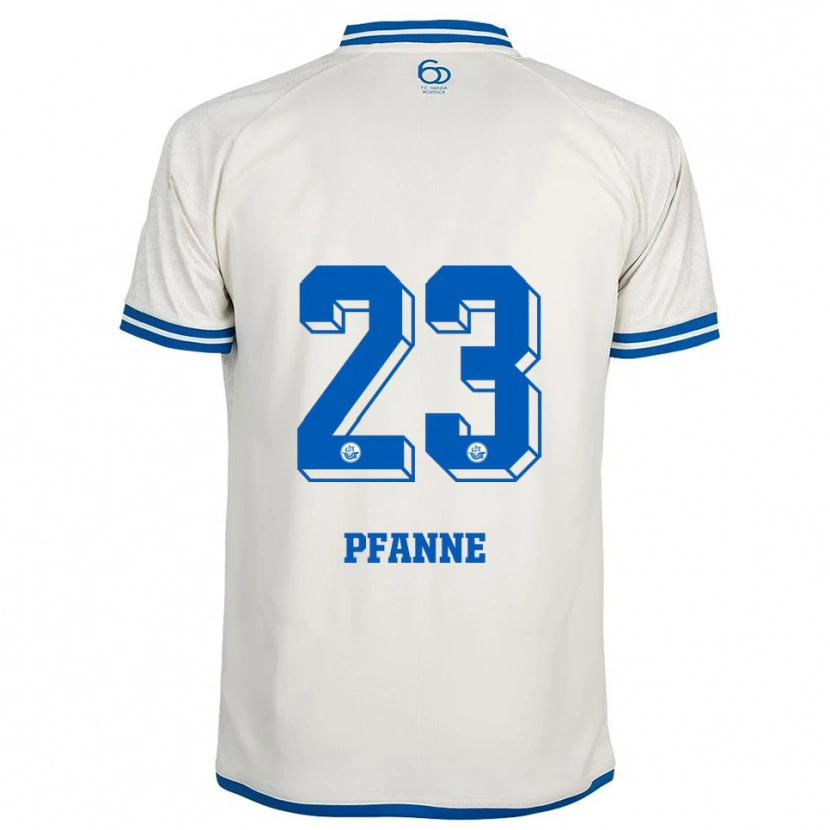 Danxen Femme Maillot Franz Pfanne #23 Blanc Bleu Tenues Extérieur 2025/26 T-Shirt