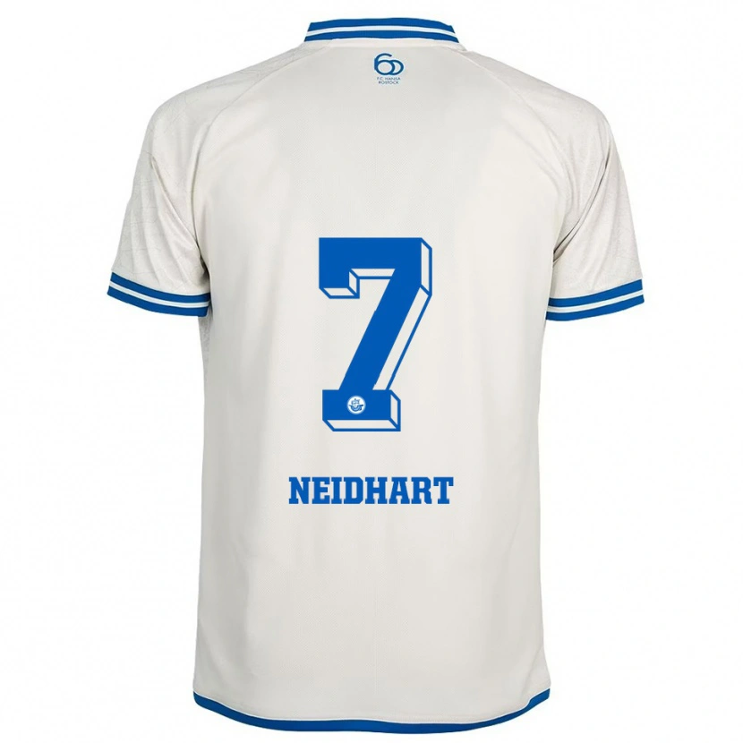 Danxen Femme Maillot Nico Neidhart #7 Blanc Bleu Tenues Extérieur 2025/26 T-Shirt
