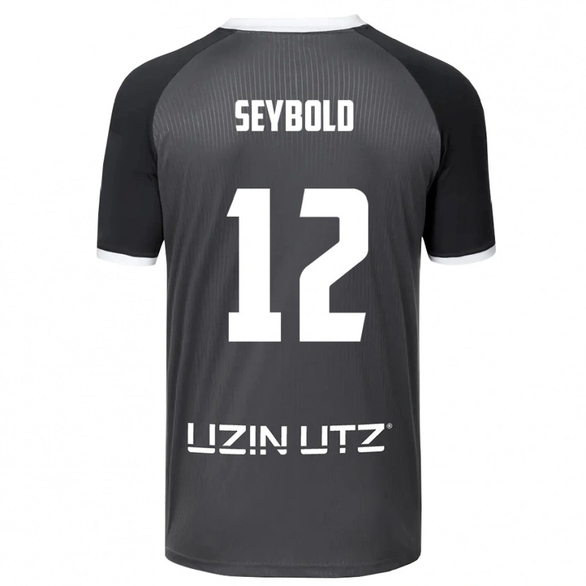 Danxen Femme Maillot Marvin Seybold #12 Gris Blanc Tenues Extérieur 2025/26 T-Shirt