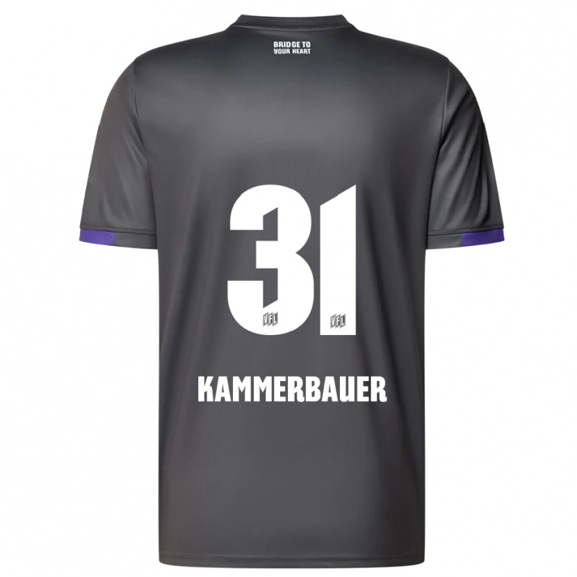 Danxen Femme Maillot Patrick Kammerbauer #31 Gris Violet Tenues Extérieur 2025/26 T-Shirt